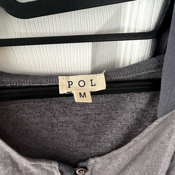 POL Gray Women's Top NWOT - Picture 2 of 9